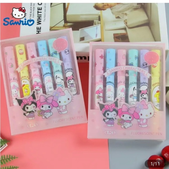 New 6 pc Sanrio Characters Highlighter set - Picture 11 of 11
